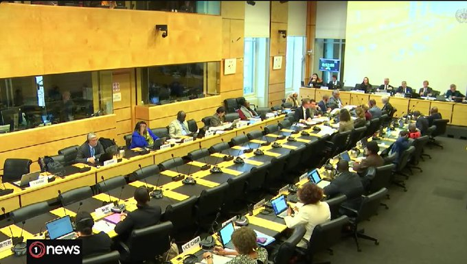 United Nations committee session chamber